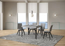 Tavolo Allungabile 110-194x70x77 cm Karamay Cemento e Antracite