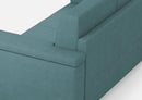 Divano 2 Posti 148x85x85 cm Marrak in Tessuto Petrolio