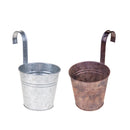 Set 4 Contenitori Decorativo con Gancio 155 H26 cm 