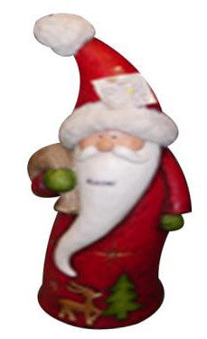 Marionnette Père Noël en résine 19x64x25 cm avec lumières rouges Adami online