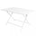 Table Alabama 130x77x73 h cm en Aluminium Blanc