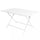 Table Alabama 130x77x73 h cm en Aluminium Blanc