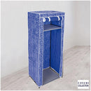 Armadio Appendiabiti 61x64x146H cm Struttura in accaio Coveri Blu