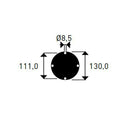 Doccia da Giardino Temporizzatore ATI Docce Stilo-P Inox Anodizzato