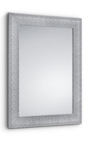 Specchio da Parete 55x70x1,7 cm in Plastica Farina Cromo