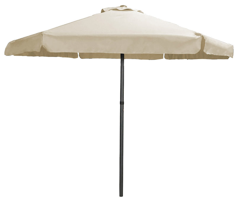 Ombrellone da Giardino Ø2,3m in Metallo e Poliestere Beige