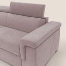 Divano Letto 3 Posti 220x100x95 cm in Tessuto Rosa