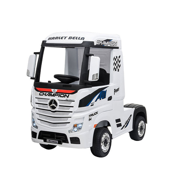 Camion Elettrico per Bambini 12V con Licenza Mercedes Bianco sconto