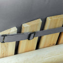 Set 2 Cuscini per Poltrona da Giardino  50x129x9 cm  in Poliestere Grigio Scuro