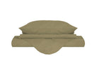 Copripiumino con Sacco e Federe Linea Water Washed Ocra