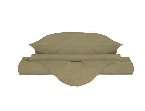 Copripiumino con Sacco e Federe Linea Water Washed Ocra acquista