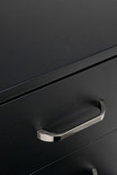 Cassettiera Nadir 3 Cassetti Nero in Legno