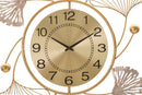 Pannello da Muro Leavy con Orologio 52,5x3,5x102 cm in Ferro 