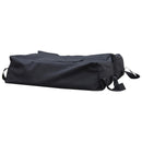 Set 2 Pezzi Base per Ombrellone da Giardino Ø36 Riempibile 25 Kg Tessuto Oxford Nero 50x50x18 cm 