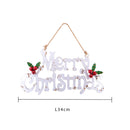 Decoro Merry Christmas H61 cm Bianco