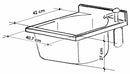 Mobile Lavatoio 45x50x85cm Anta Asse in Legno Montegrappa Marella Bianco Destra con Cesto