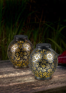 Lampada tavolo da Esterno a LED in Metallo Argento Anticato