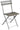 Chaise de jardin pliante 42x48x81 cm en fer Bistrò Taupe