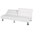 Divano Letto Prontoletto Alba Rivestimento in Similpelle Bianco