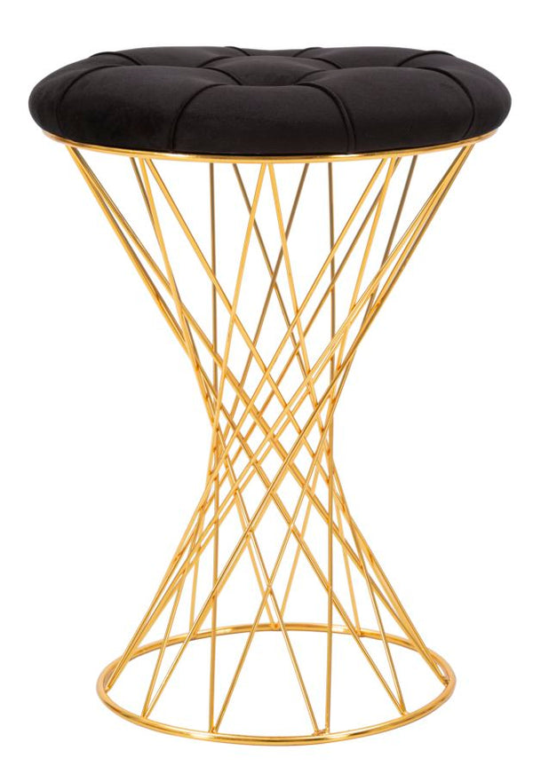 Pouf Tower Nero Ø 41x50 cm in Ferro prezzo