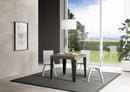  Tavolo Allungabile 90-246x90x77 cm Flame Premium Tortora Telaio Antracite