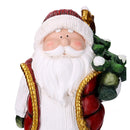 Pupazzo Babbo Natale in Resina con albero rosso cm 28x18xh42,5