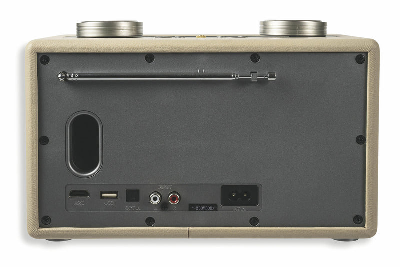 Altoparlante Speaker 40W Wireless con Radio in Similpelle Kooper Twist Ecrù