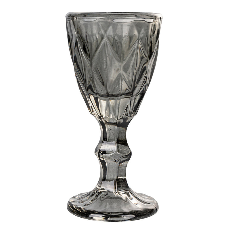 Set 6 Tazzine per Liquori Liquorini Prisma Stones in Vetro VdE Tivoli 1996 Grigio