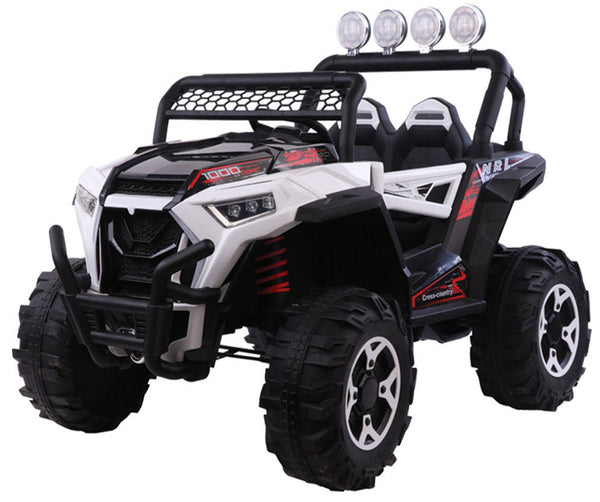 prezzo Voiture Electrique Enfant 12V Tout-Terrain 4x4 Kidfun Cross Country Blanc