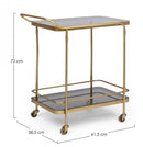 Carrello da Cucina 61,5x38,5x72h cm Orabel 