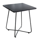 Tavolo Quadrato da Giardino 60x60x70 cm in Ferro Grigio