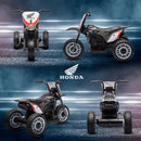 Moto Elettrica per Bambini Licenza Honda CRF450RL 6V Velocità: 3 km/h Grigio  