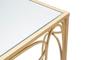 Porta Telefono Bubbles Coppia 35x35x90-30x30x80 cm in Ferro e Specchio Oro e Argento