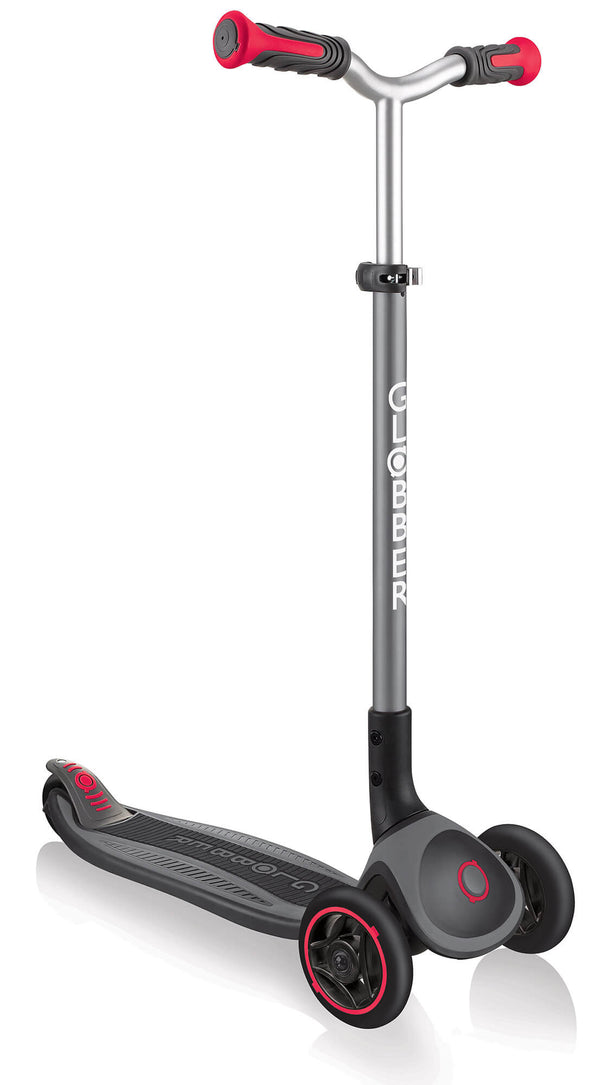 Trottinette 3 Roues Pliante 5 Hauteurs Max 50 Kg Globber Master Gris et Rouge acquista