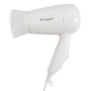 Asciugacapelli Phon Pieghevole da Viaggio 1200W Kooper Compact Bianco