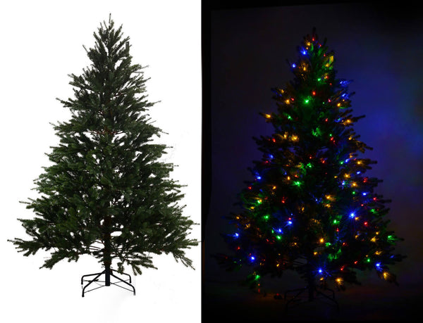 Sapin de Noël Lumineux 250 LED H195cm Vert Adami online