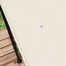 Telo di Ricambio per Pergola da Giardino 2.5x3 m con 8 Fori di Drenaggio 297x243 cm in Poliestere Beige