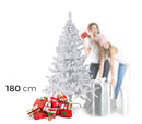 Albero di Natale Artificiale 536 Punte 180 cm Bianco