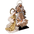 Natività tessuto bianco e oro cm xh35,5