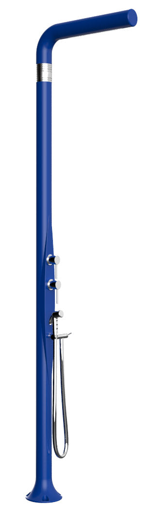 Mitigeur de douche de jardin extérieur inverseur et douche mobile Arkema Funny Yang Bleu sconto