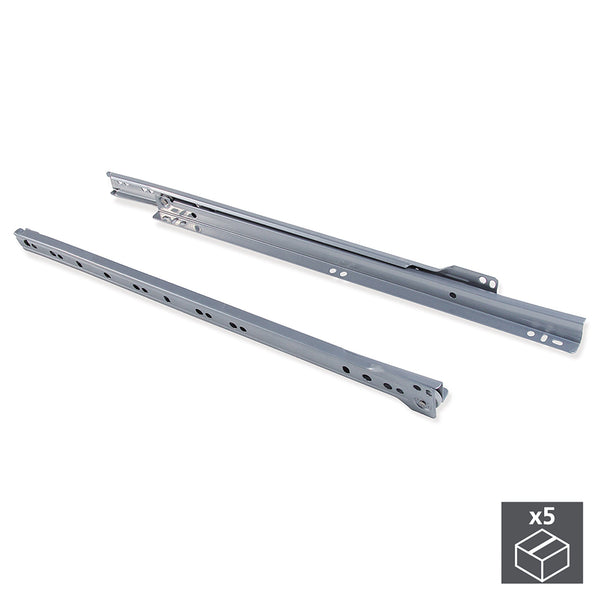 acquista Emuca Kit de guidage à rouleaux pour tiroirs gris à extension partielle H800 mm 10 pièces