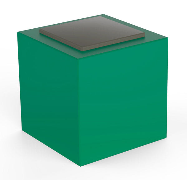 Pouf da Giardino 50x50 cm con Cuscino in Resina Arkema Iris Comfort Verde Scuro sconto