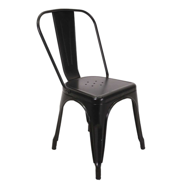 Sedia New Bristol 43x43xh45/84 cm in Ferro Nero online