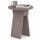 Tavolino Rotondo da Soggiorno 42x23,5x50 cm Tavolo Design Minimal Moka