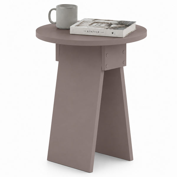 online Tavolino Rotondo da Soggiorno 42x23,5x50 cm Tavolo Design Minimal Moka