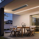 Pannello Radiante Riscaldante Industriale ad Infrarossi 200x18,9x6,7 cm 4000W Sined  Nero