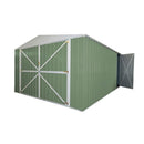 Casetta Box da Giardino in Lamiera di Acciaio Porta Utensili 360x514x230 cm Enaudi Verde