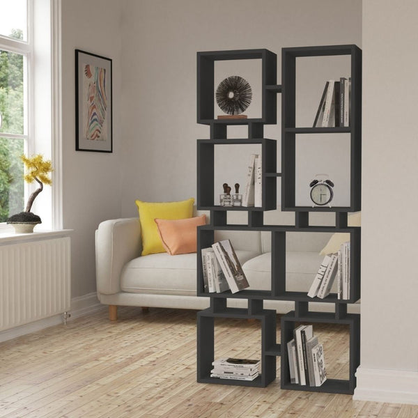 acquista Bibliothèque double face 79x166,5 cm Rail anthracite