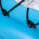 Canoa Gonfiabile 2 Posti 330x105x50 cm in PVC Azzurro