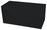 Banc en similicuir noir Avalli 90x42x44 cm